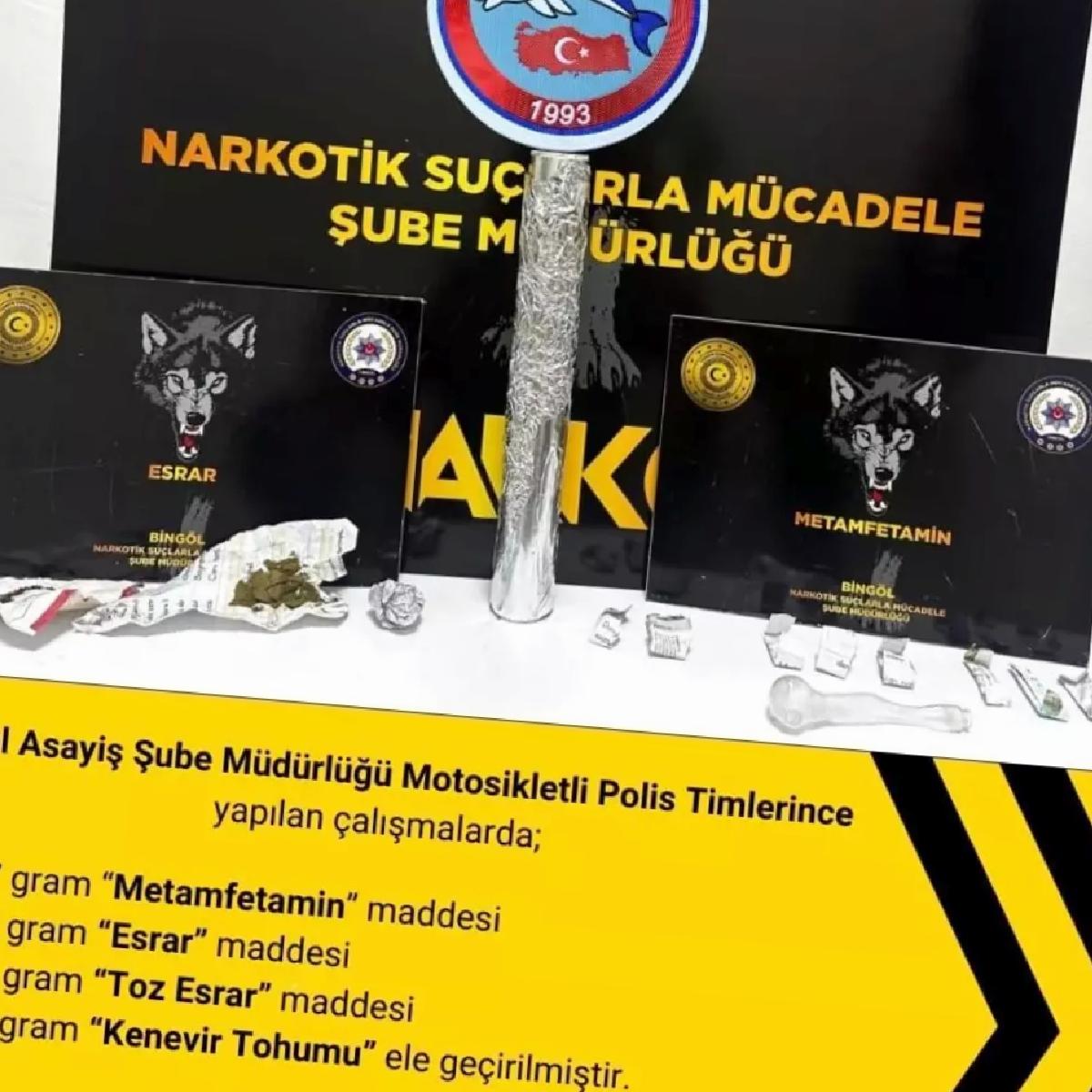 Bingöl’de Uyuşturucu Operasyonu