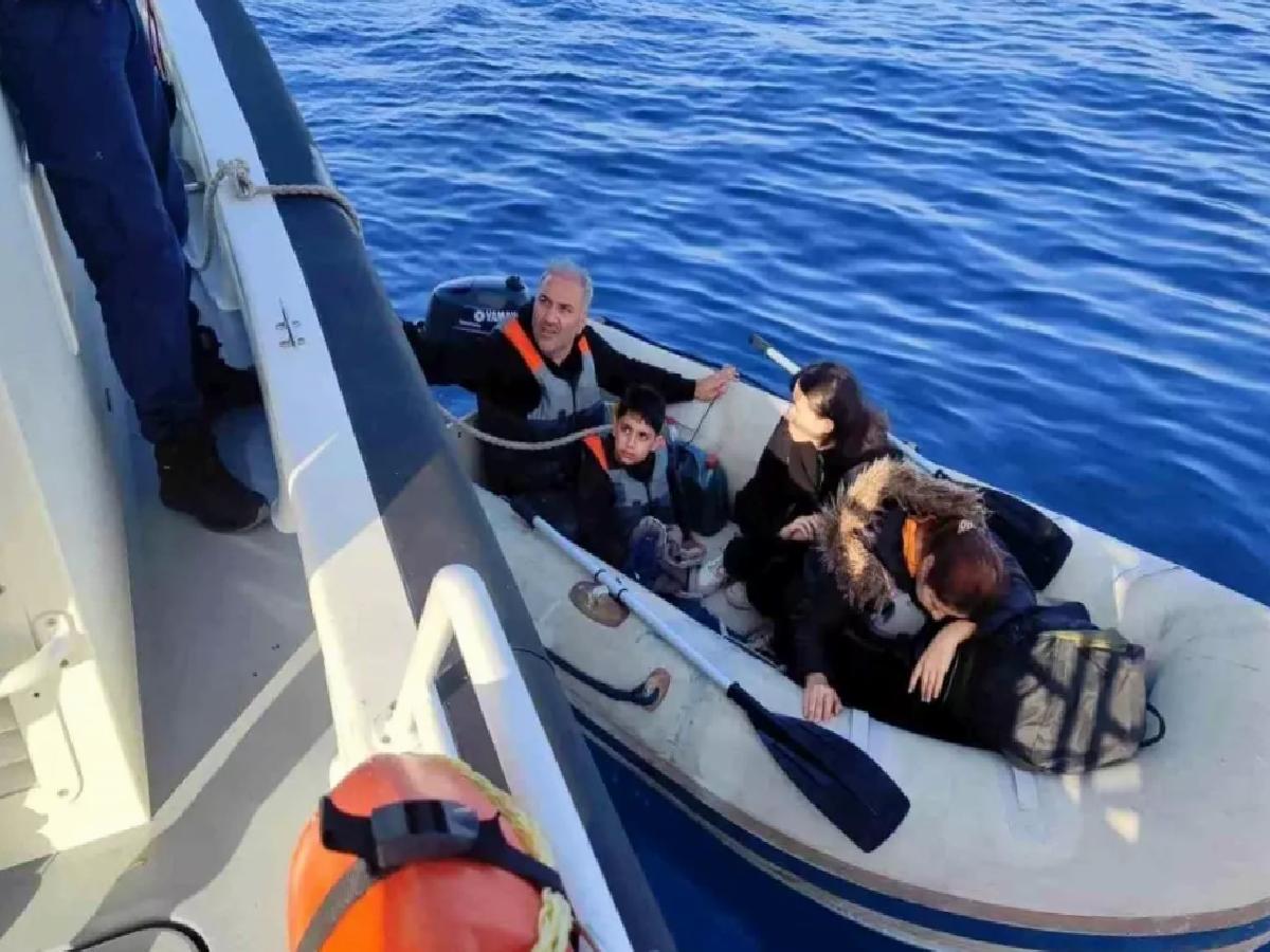 Bodrum Açıklarında 4 Düzensiz Göçmen Yakalandı