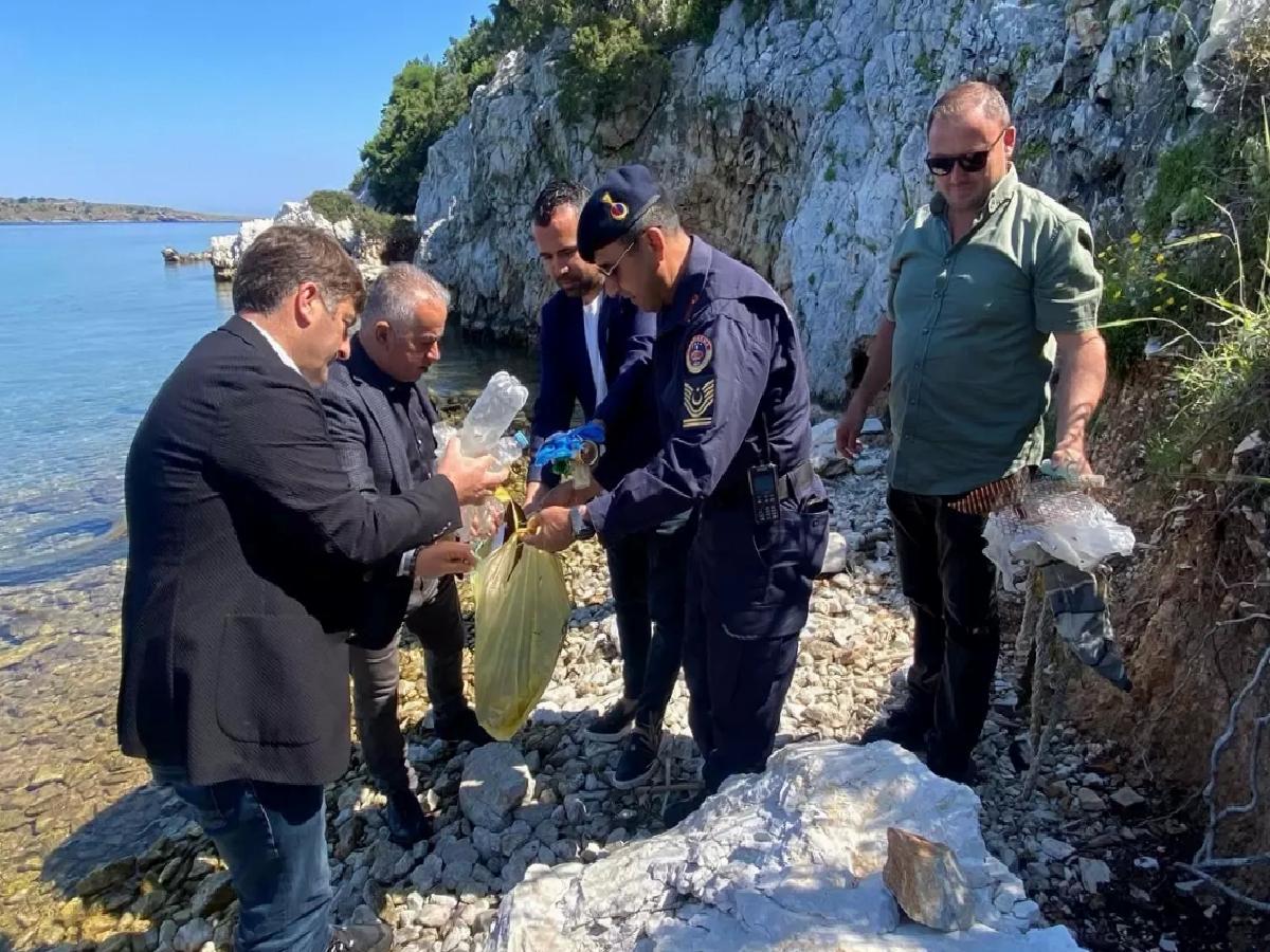 Bodrum’da 2 Ton Atık Temizlendi
