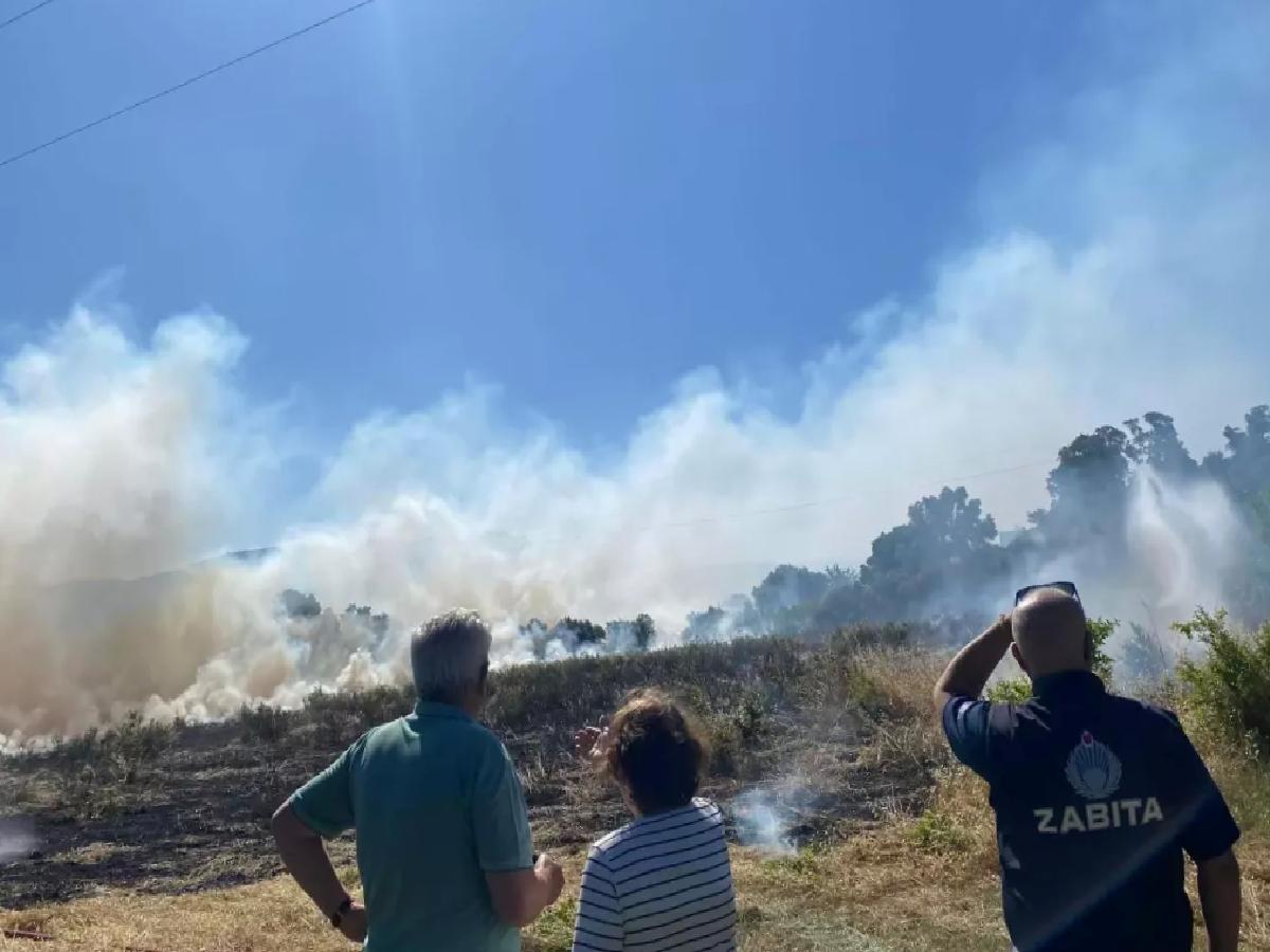 Bodrum’da Ot Yangını: 5 Dönüm Zarar Gördü