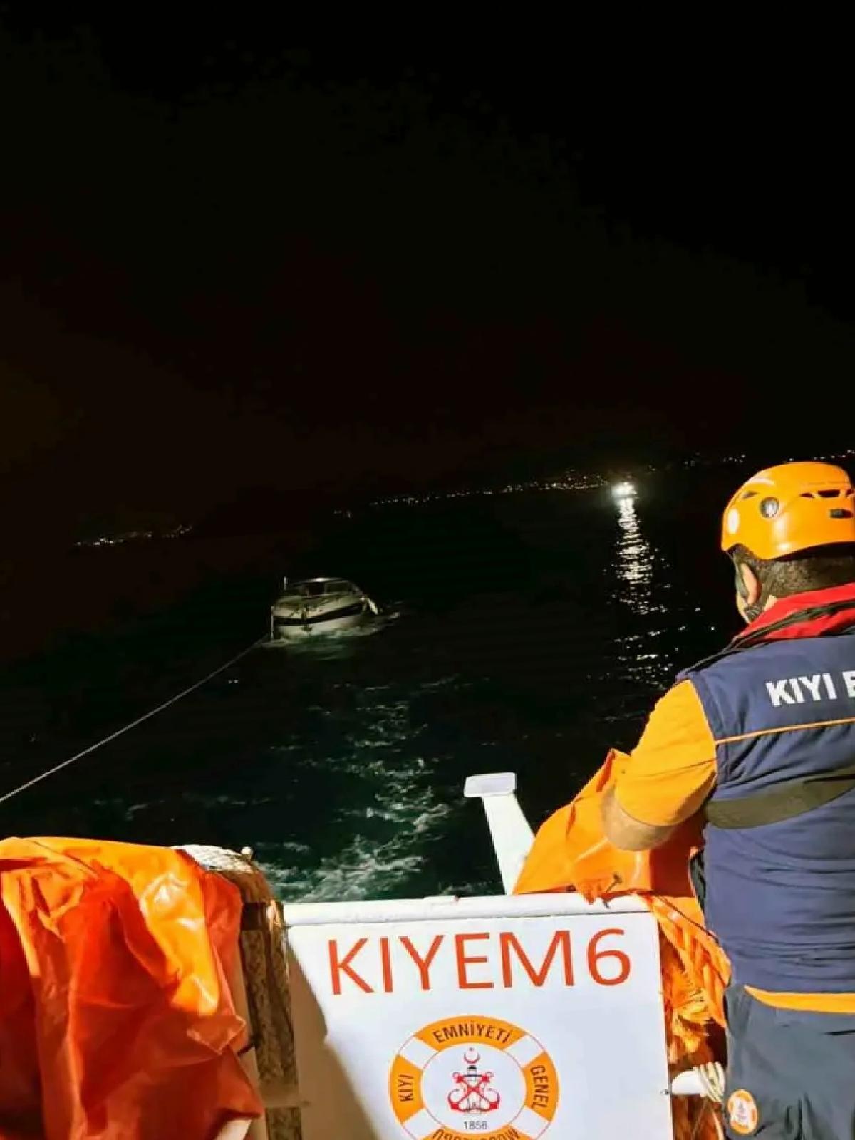 Bodrum’da Sürüklenen Tekne Kurtarıldı