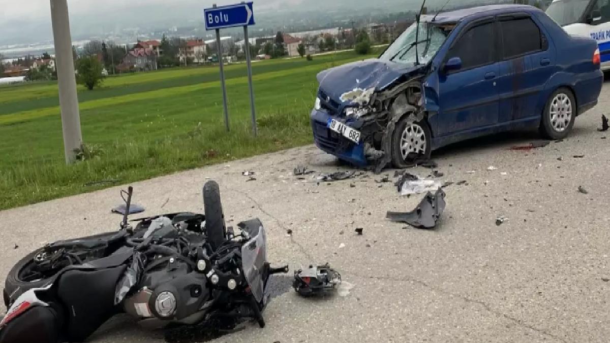 Bolu’da Motosiklet-Otomobil Kazası: 6 Yaralı