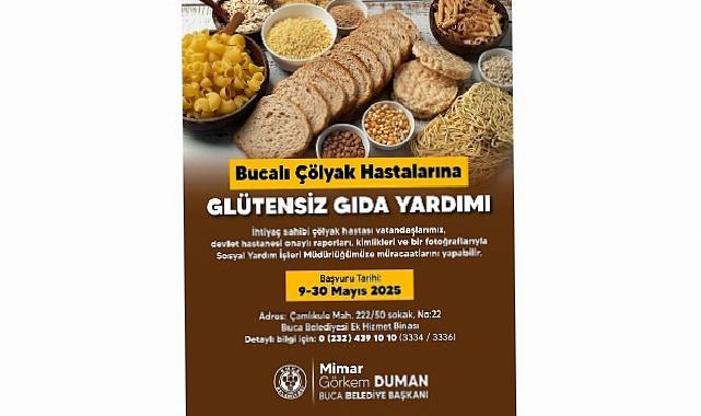 Buca Belediyesi’nden çölyak hastalarına glütensiz gıda yardımı