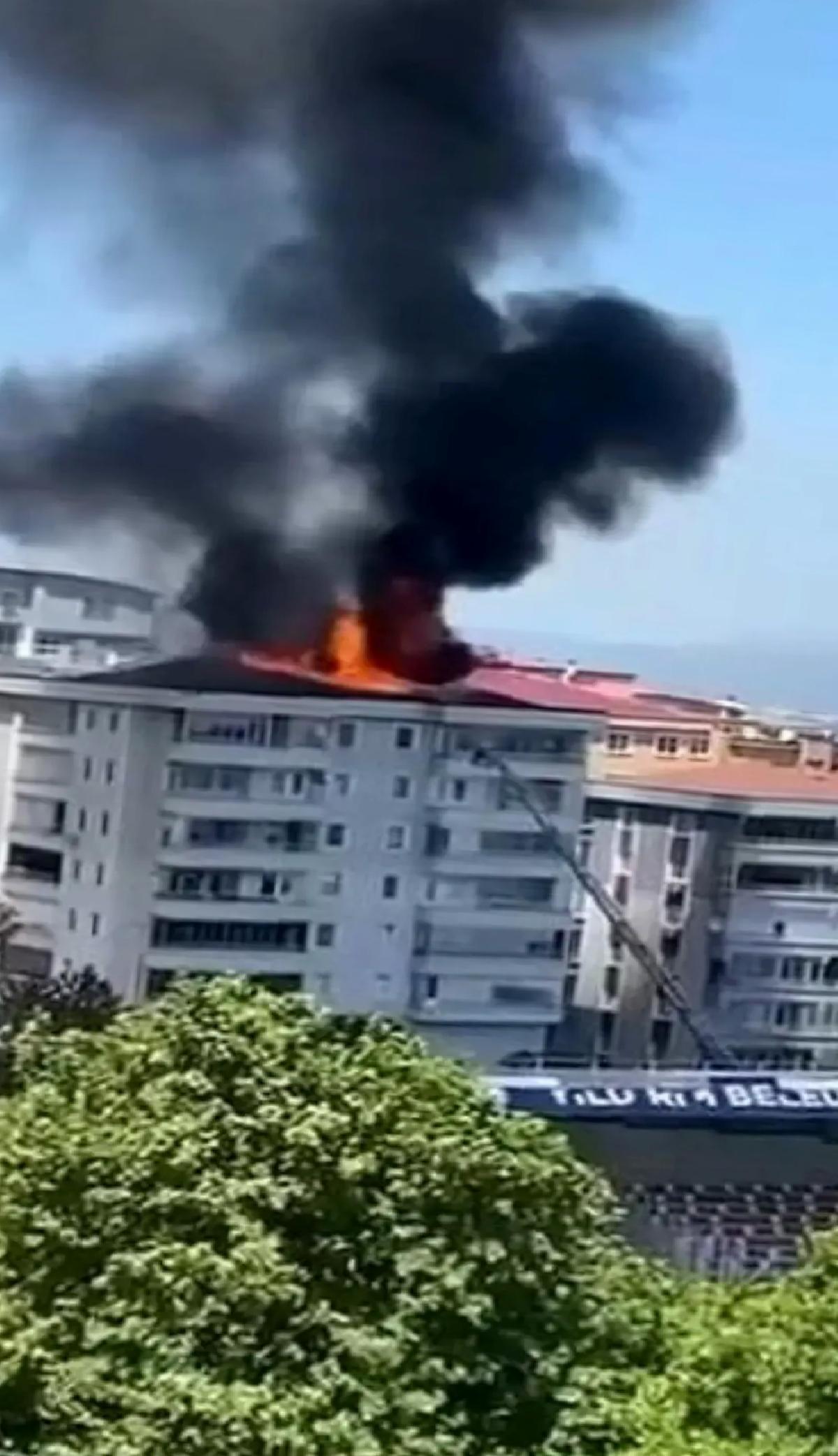 Bursa’da Çatı Yangını Korkuttu