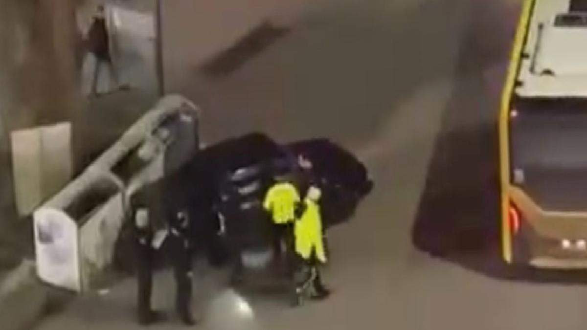 Bursa’da kaza yapan sürücü, polisi görünce kendini araca kilitledi