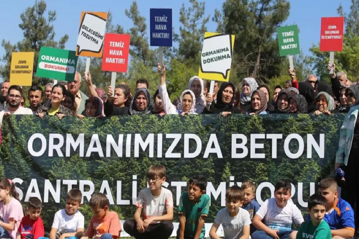 Bursa’da Köylüler Beton Santraline Karşı Eylem Yaptı