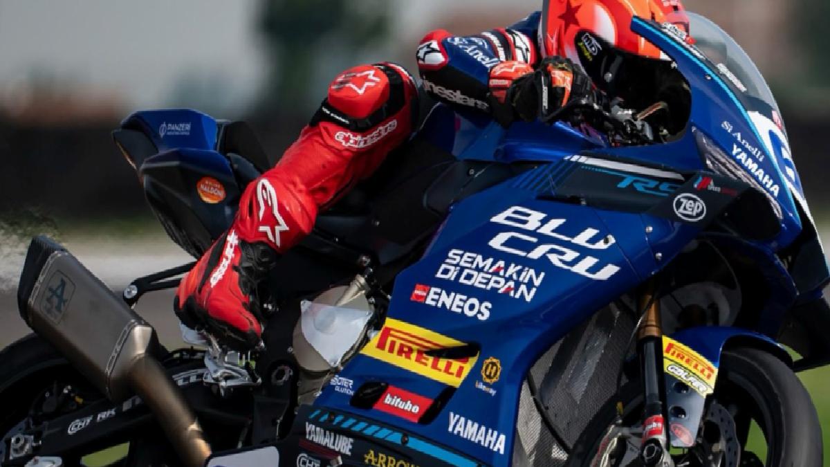 Can Öncü, Dünya Supersport Şampiyonası’nın İtalya ayağındaki ikinci yarışı bitiremedi