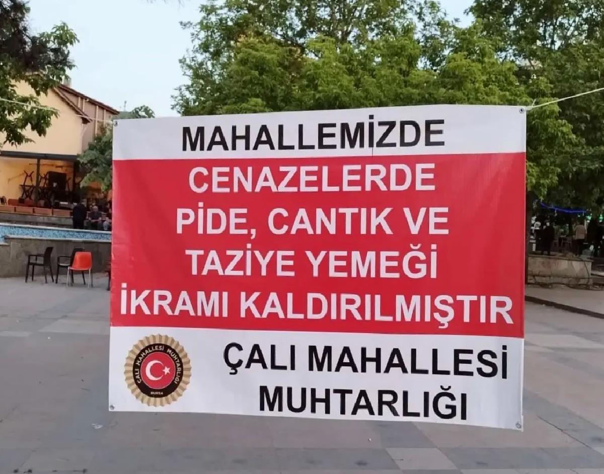 Cenazelerde Yemek İkramı Sona Erdi