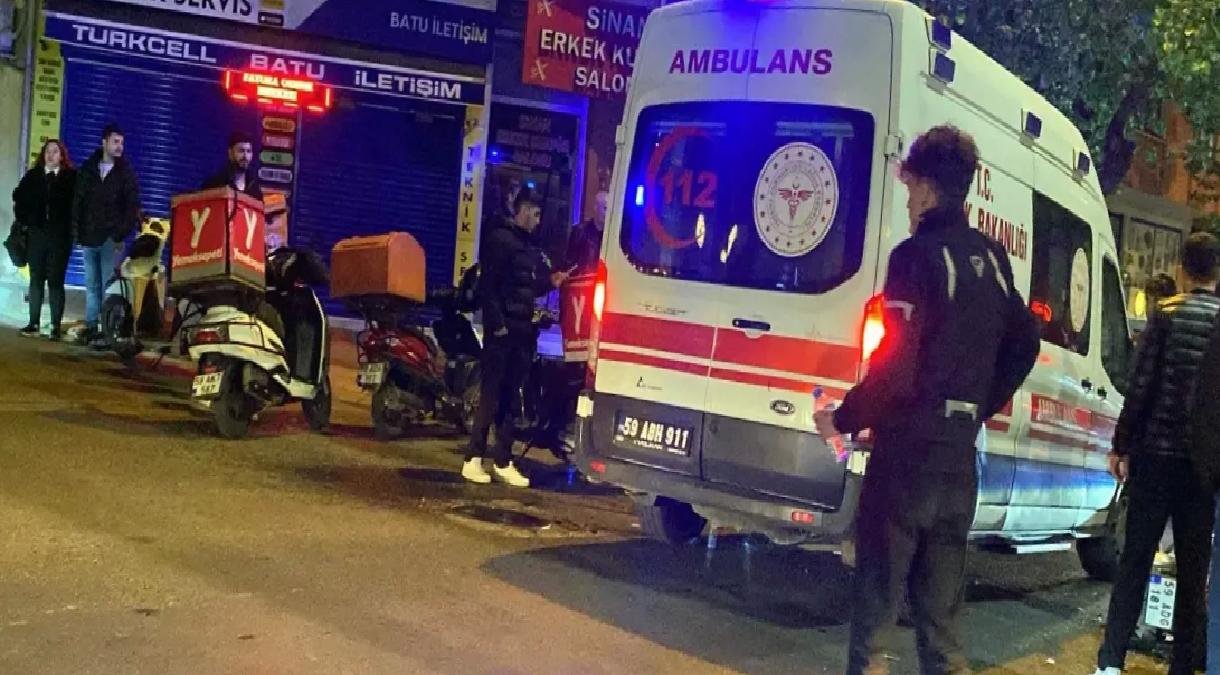 Çorlu’da Motosiklet Kazası: 2 Kurye Yaralandı
