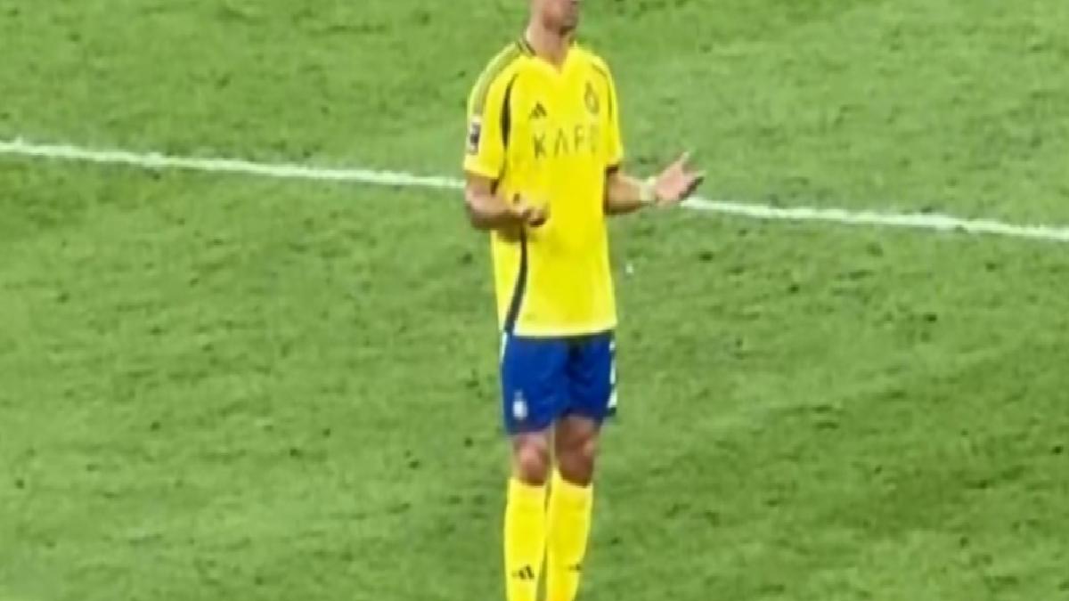 Cristiano Ronaldo, maç sonu kendisiyle tartıştı