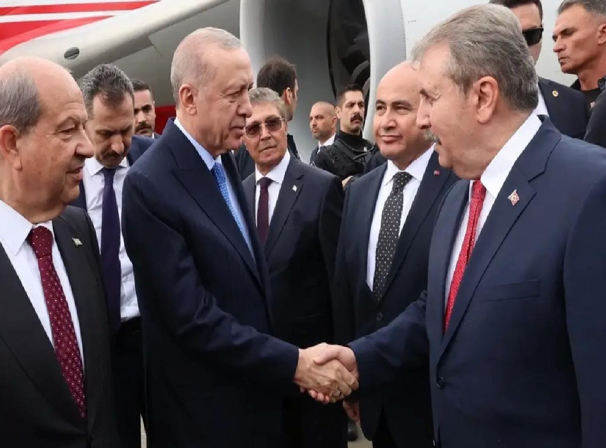 Cumhurbaşkanı Erdoğan KKTC’ye geldi