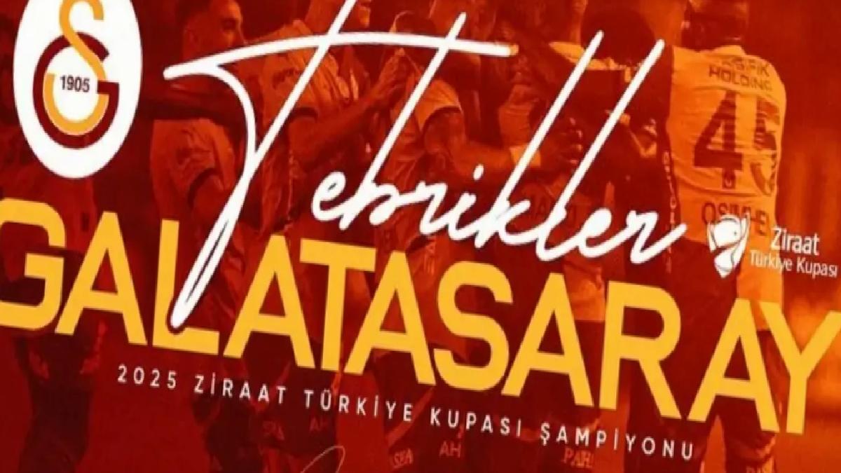 Cumhurbaşkanı Erdoğan, Ziraat Türkiye Kupası Şampiyonu Galatasaray’ı tebrik etti