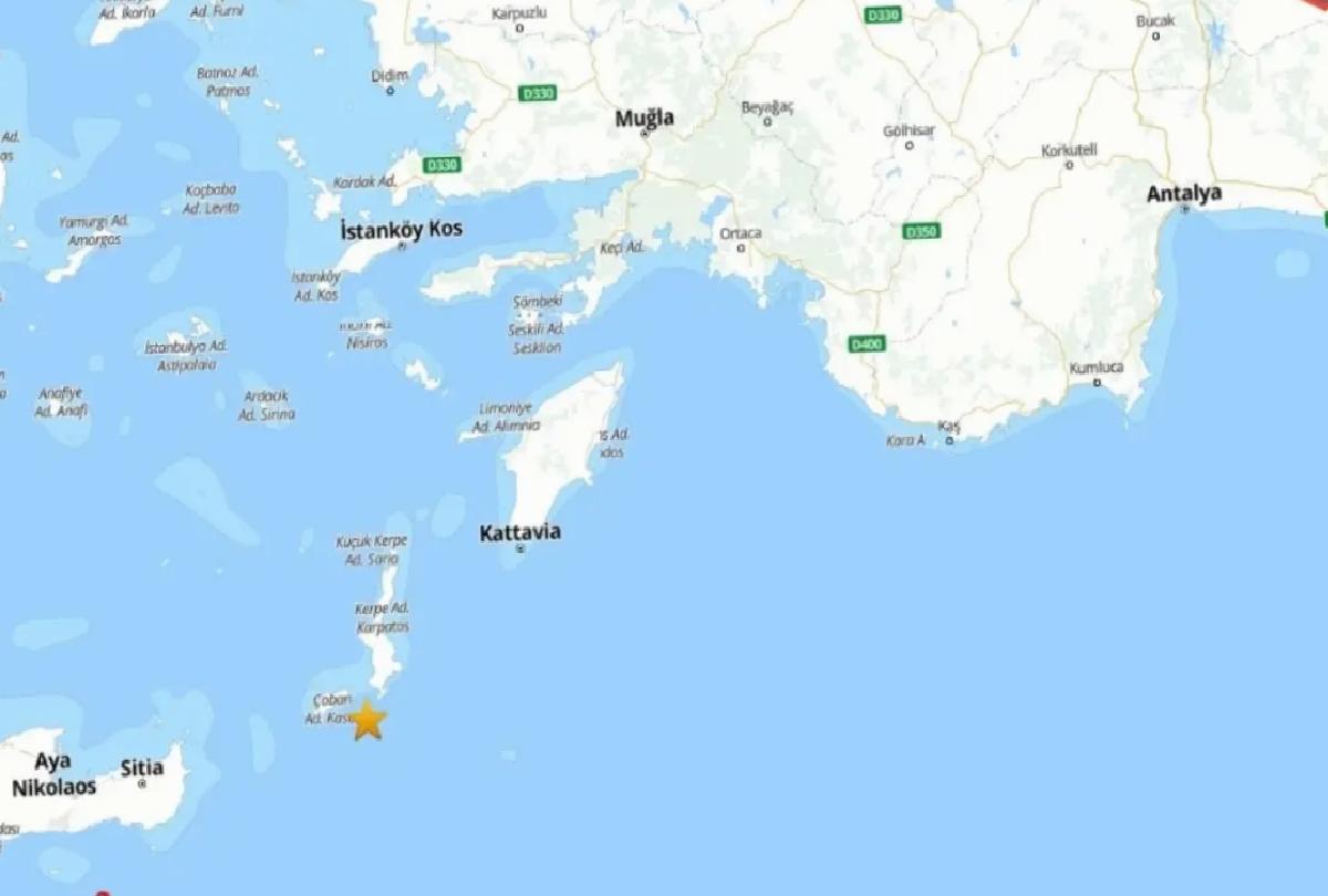 Datça Açıklarında 6.0 Büyüklüğünde Deprem