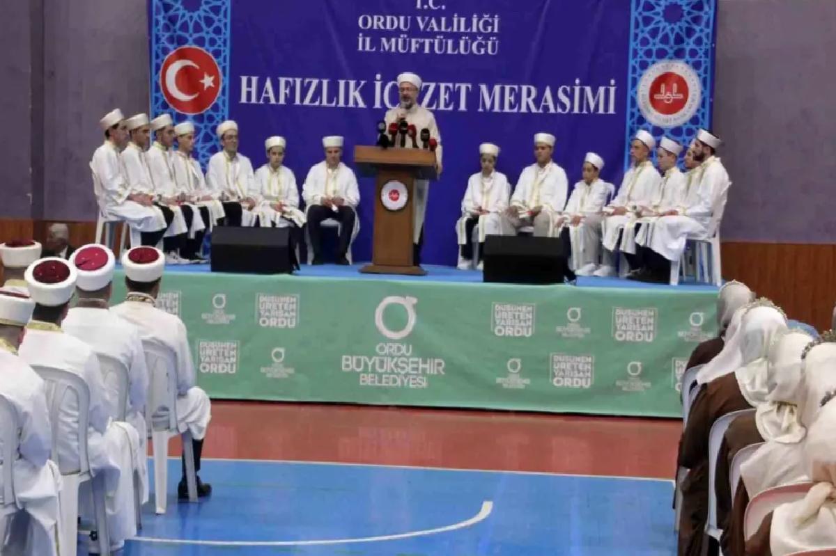 Diyanet İşleri Başkanı Erbaş: Türkiye’de Yarım Milyon Kur’an Hafızı Var