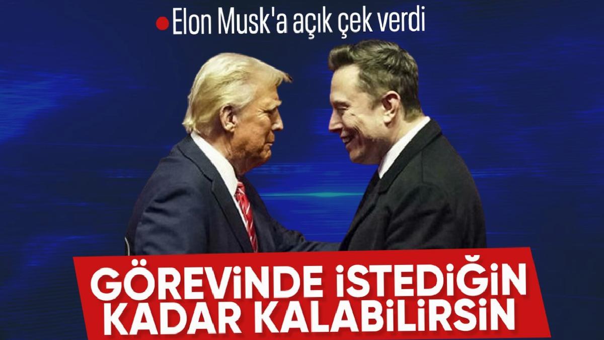Donald Trump: Elon Musk istediği kadar yönetimde kalabilir