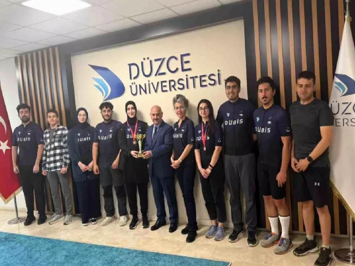 Düzce Üniversitesi’nden Dağ Bisikletinde Başarı