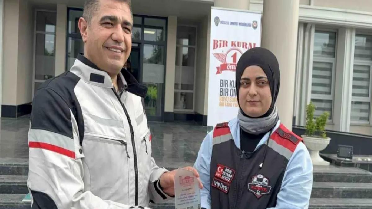 Düzce’de İhlalsiz Motosiklet Sürücüleri Ödüllendirildi