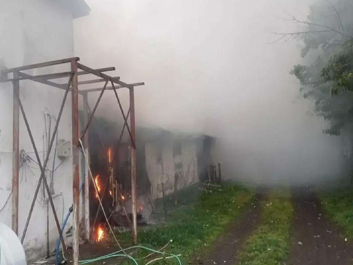 Düzce’de Tavuk Besihanesinde Yangın