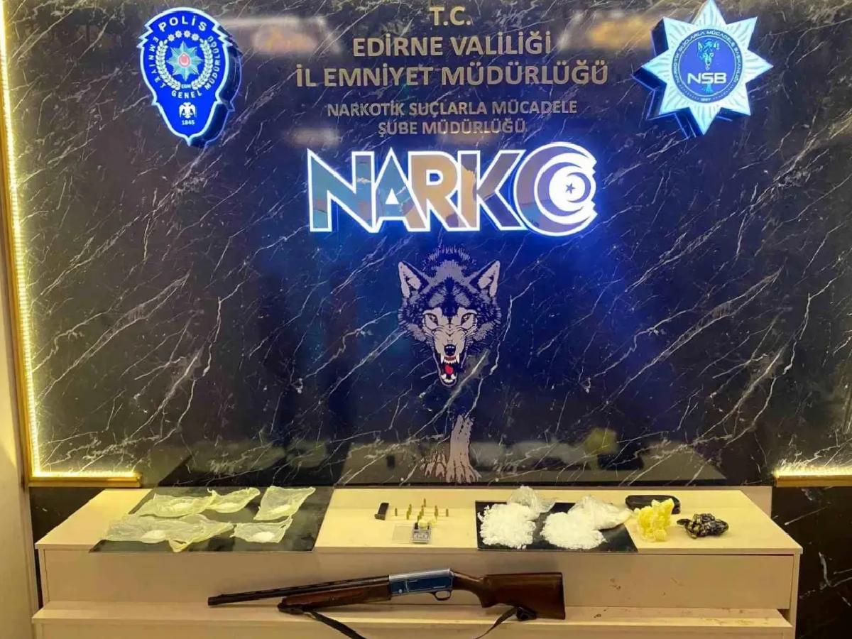 Edirne’de 823 gram metamfetamin yakalandı