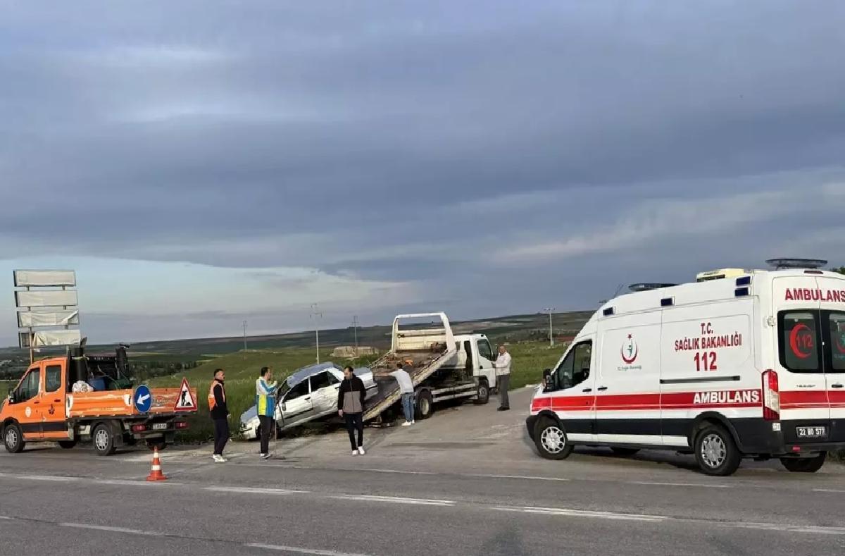 Edirne’de Kaza: Sürücü Yaralı