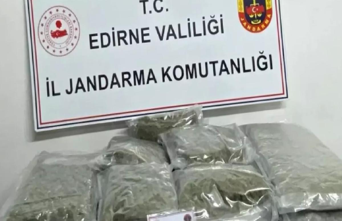 Edirne’de Uyuşturucu Operasyonu: 16,5 Kilo Skunk Ele Geçirildi