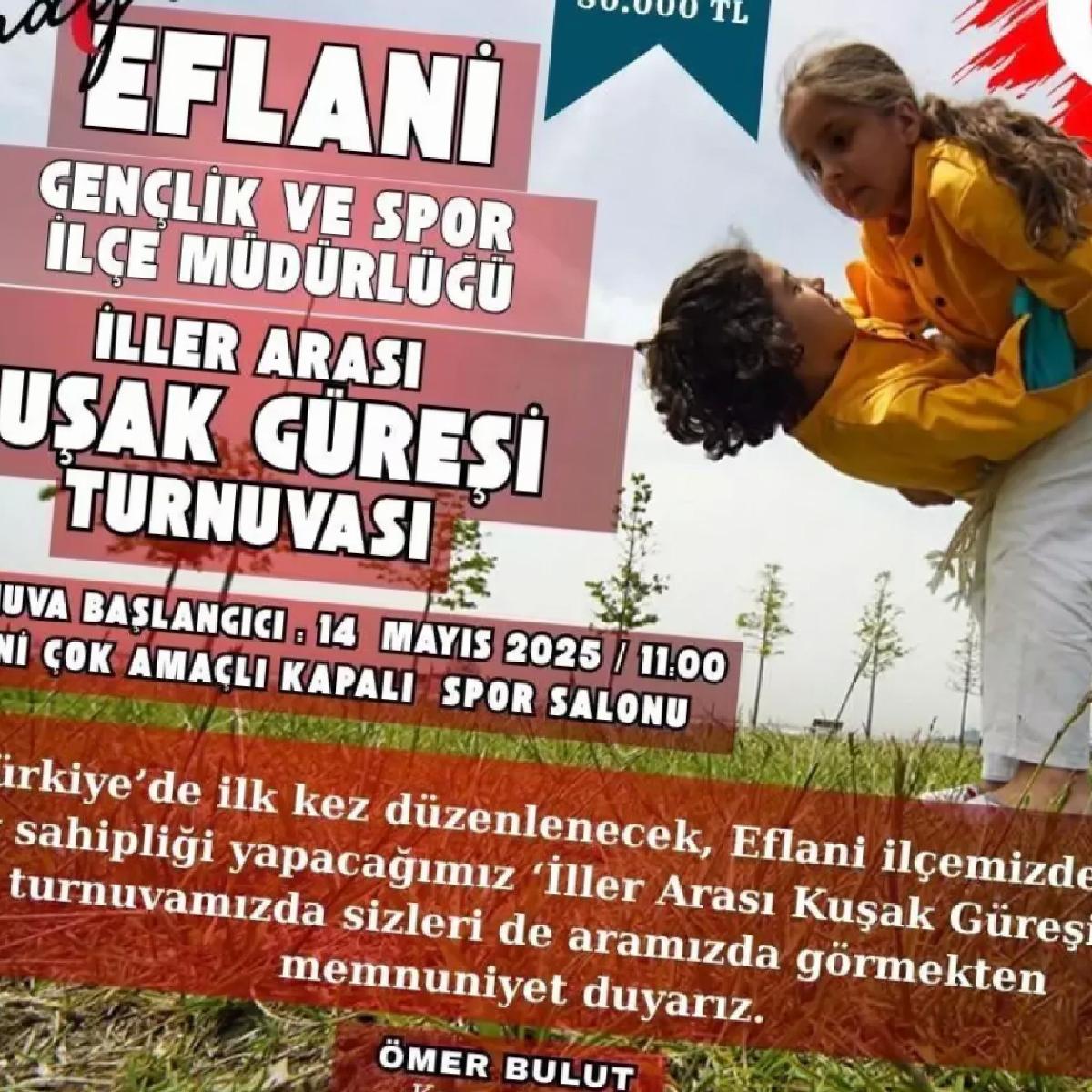 Eflani’de İlk İller Arası Kuşak Güreşi Turnuvası