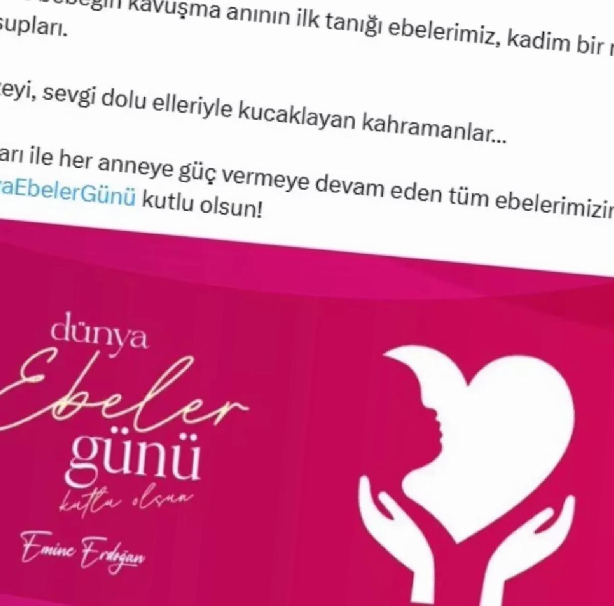 Emine Erdoğan Dünya Ebeler Günü’nü Kutladı