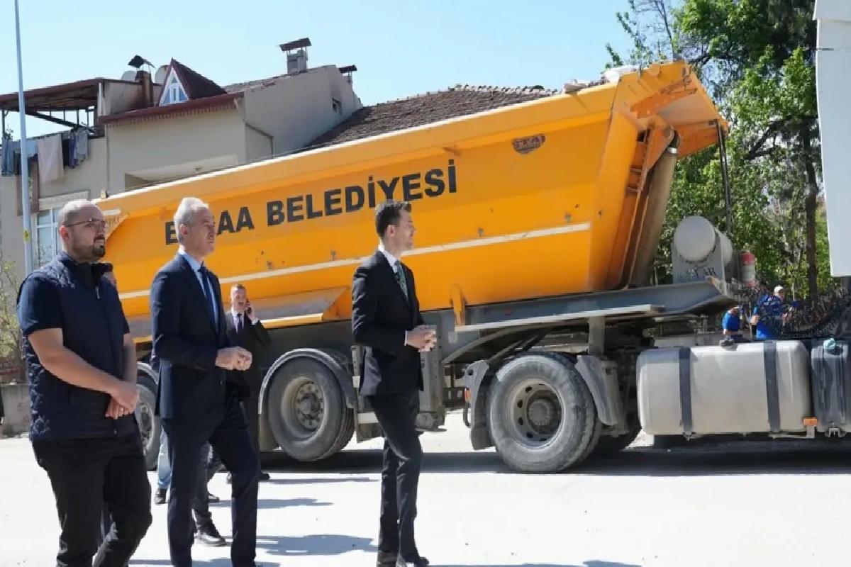 Erbaa’da Cadde Yenileme Çalışmaları Devam Ediyor