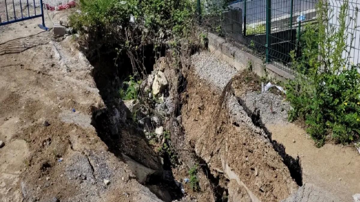 Ereğli’de İstinat Duvarı Çöktü