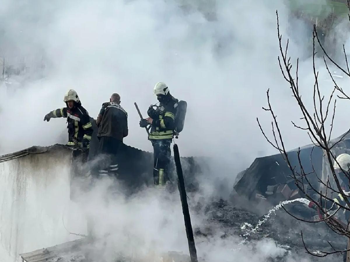 Erzurum’da Müstakil Evde Yangın