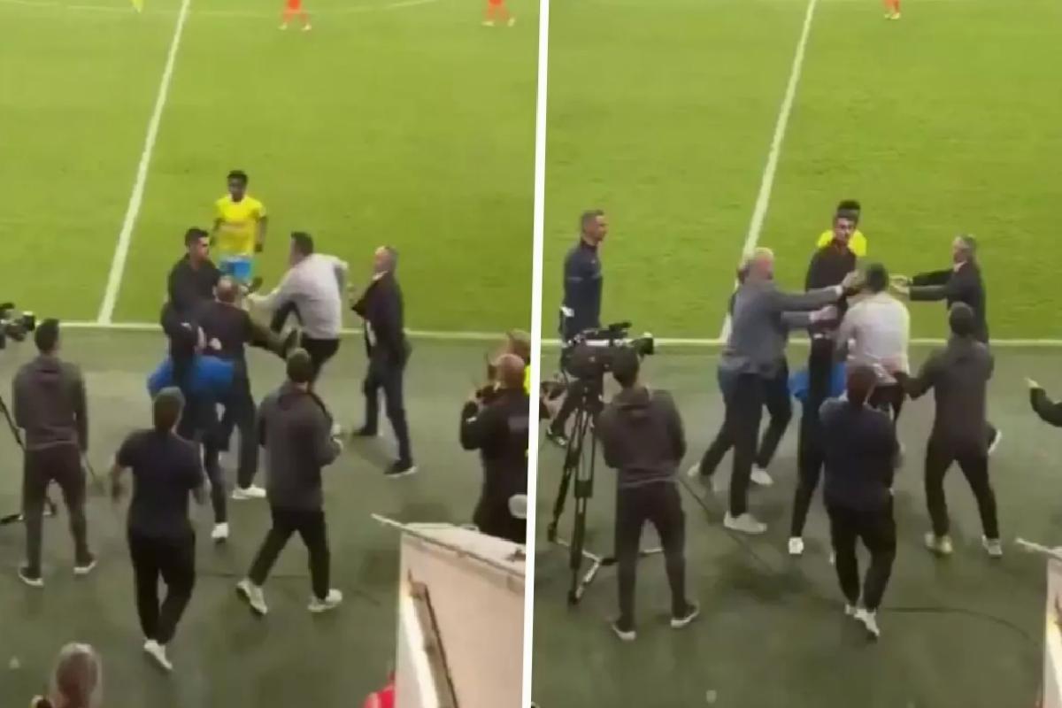 Eski Galatasaraylı kupa finalinde kavga etti