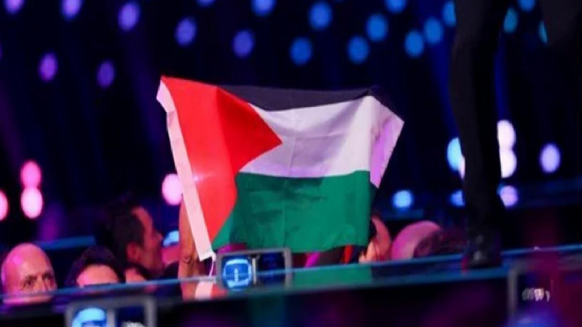 Eurovision yarı finalinde seyircilerden Gazze’ye destek