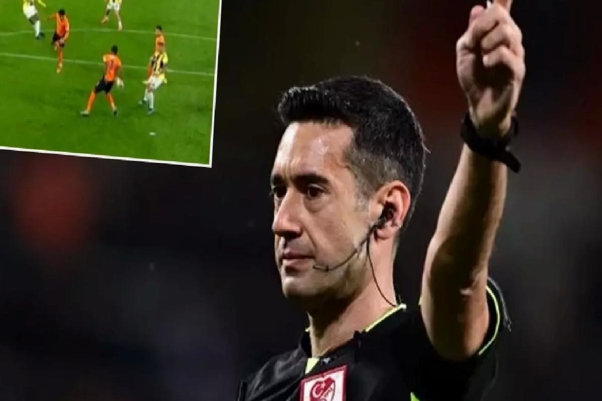 Fenerbahçe penaltı bekledi, hakem izledi ancak oyunu devam ettirdi