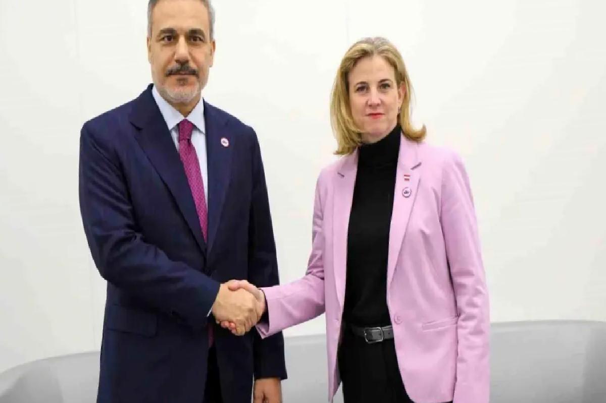 Fidan, Avusturya Bakanı ile Görüştü