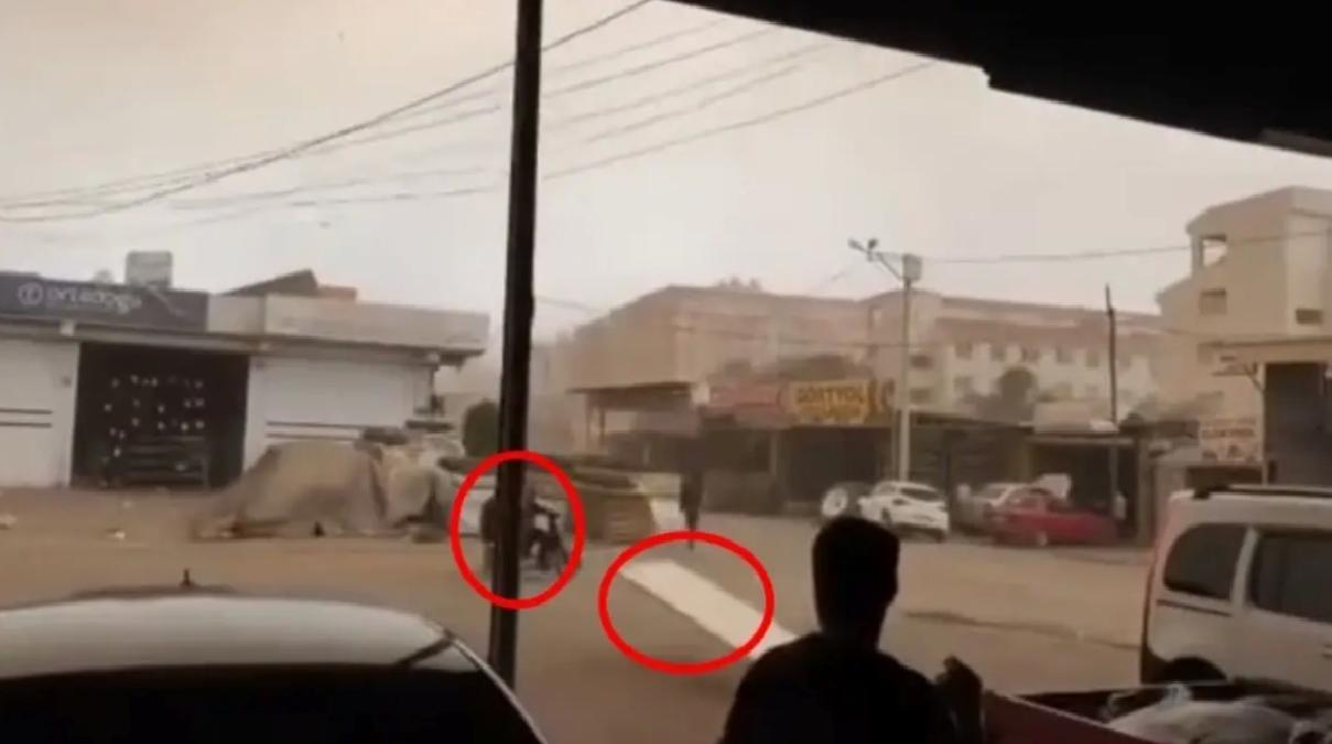 Fırtına Motosikletlileri Tehdit Etti