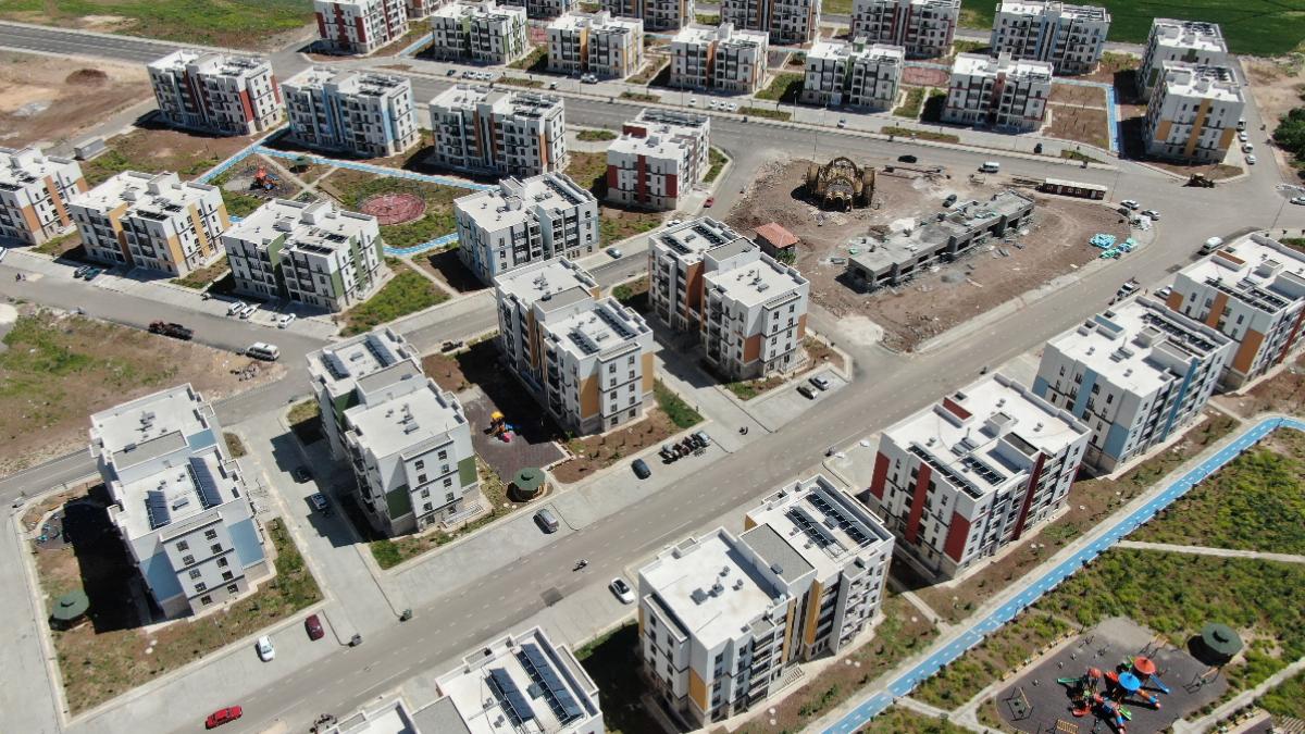 Gaziantep’te deprem konutları tek tek tamamlanıyor