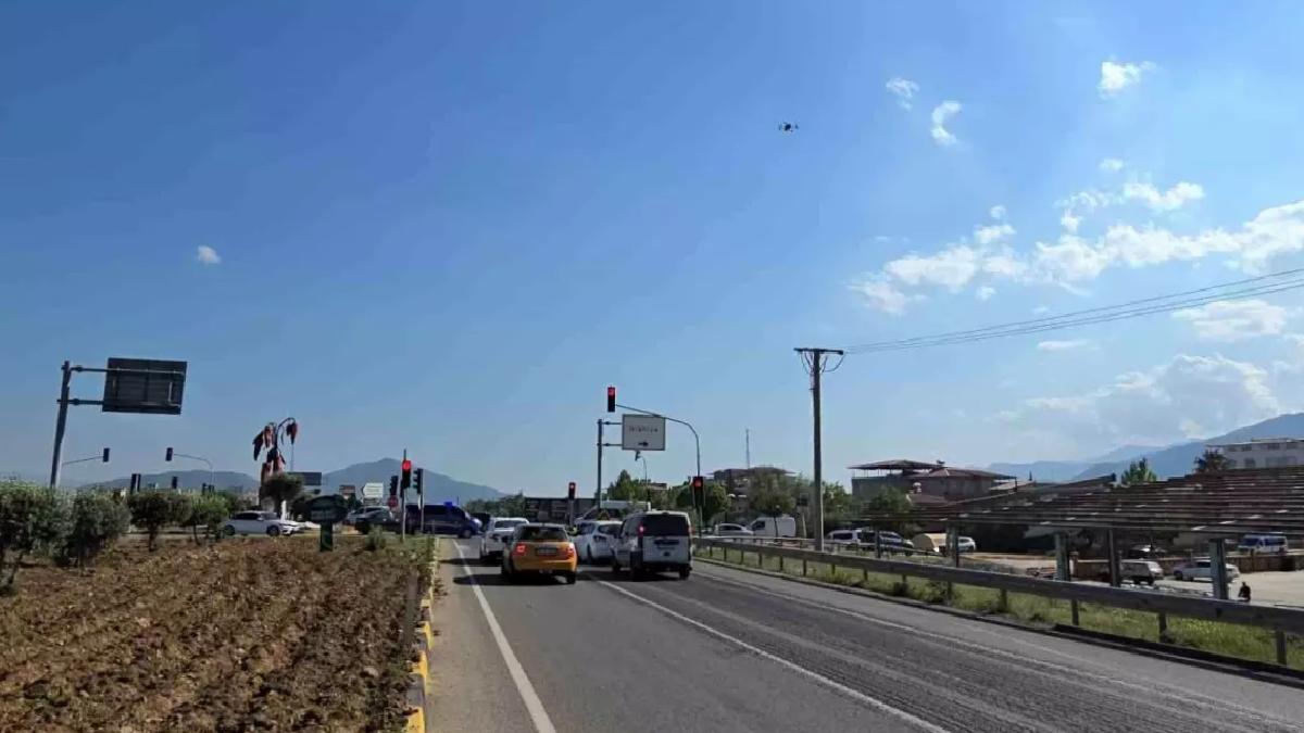 Gaziantep’te Dron Destekli Trafik Denetimi