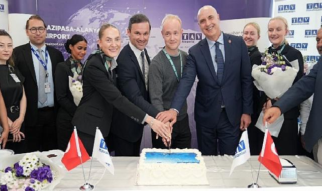 Gazipaşa-Alanya Havalimanı, Copenhagen Air Taxi’nin ilk uçuşunu karşıladı