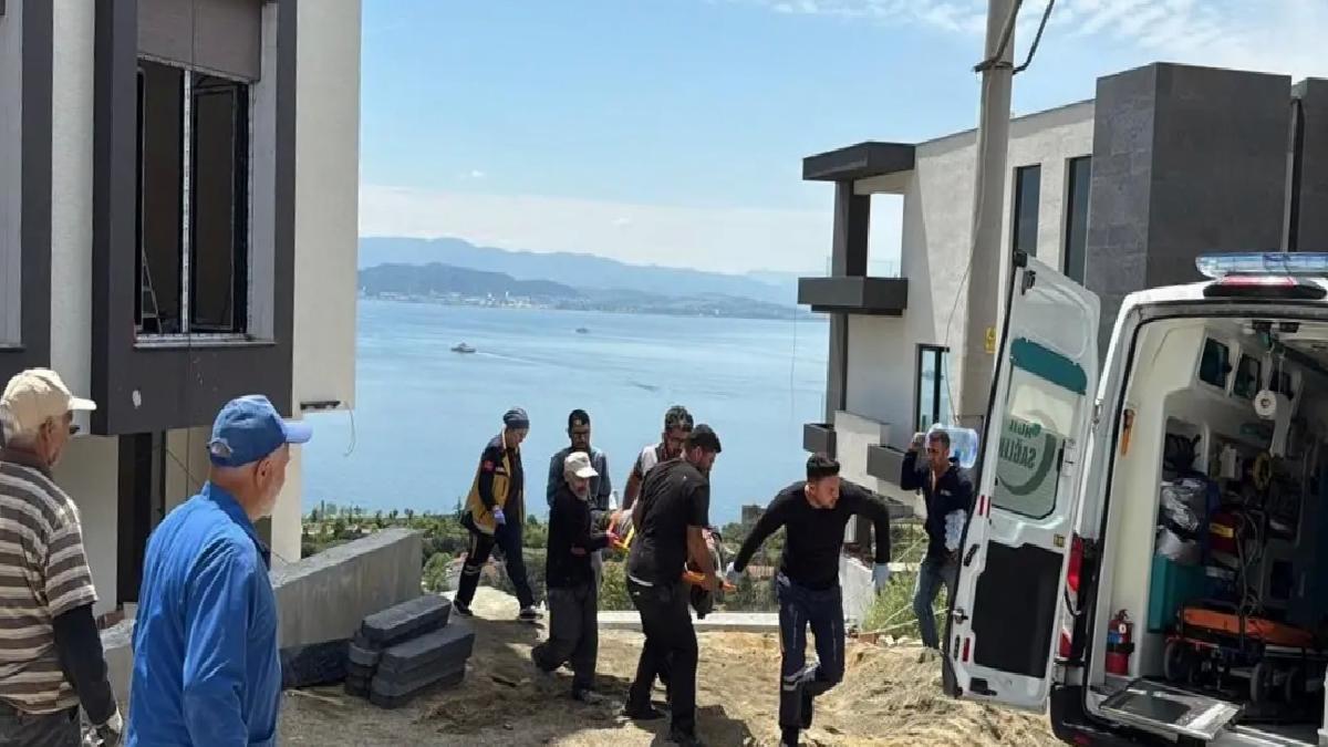 Gebze’de İnşaatta Yüksekten Düşen 2 İşçi Yaralandı