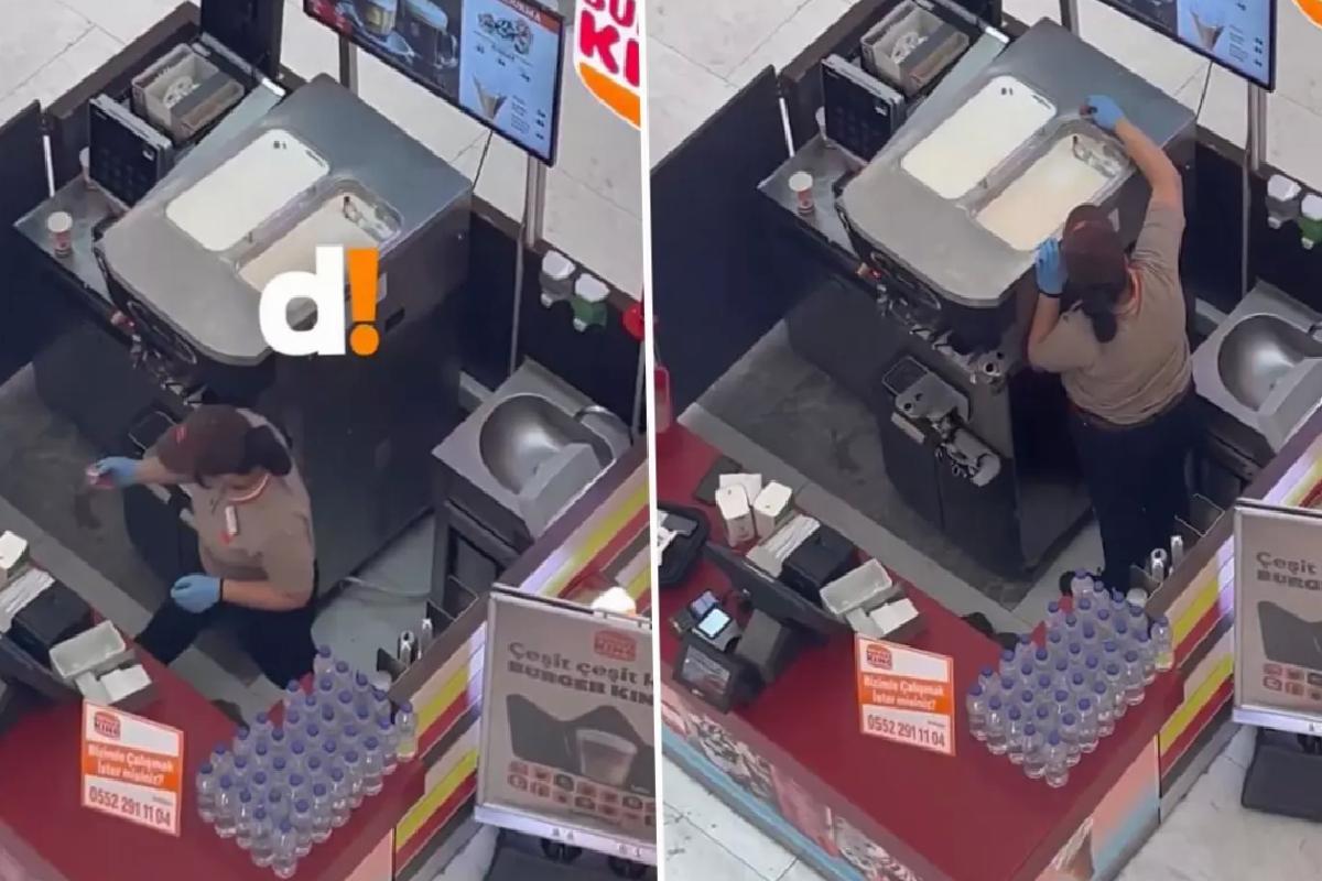 Görüntülendiğinden haberi yoktu! Ünlü markanın şubesinde mide bulandıran hareket