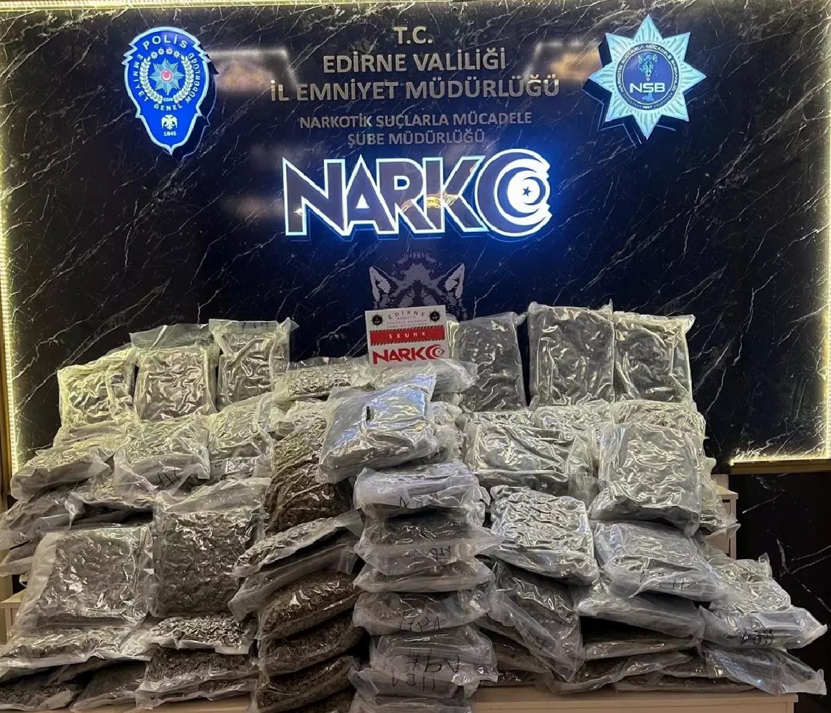 Hamzabeyli Sınır Kapısı’nda 115 kg Skunk Ele Geçirildi