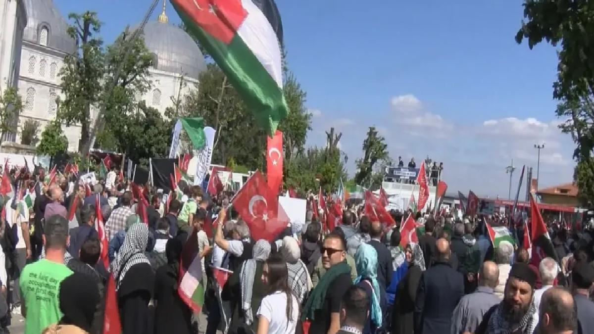 İHH’dan Gazze’ye Destek Yürüyüşü