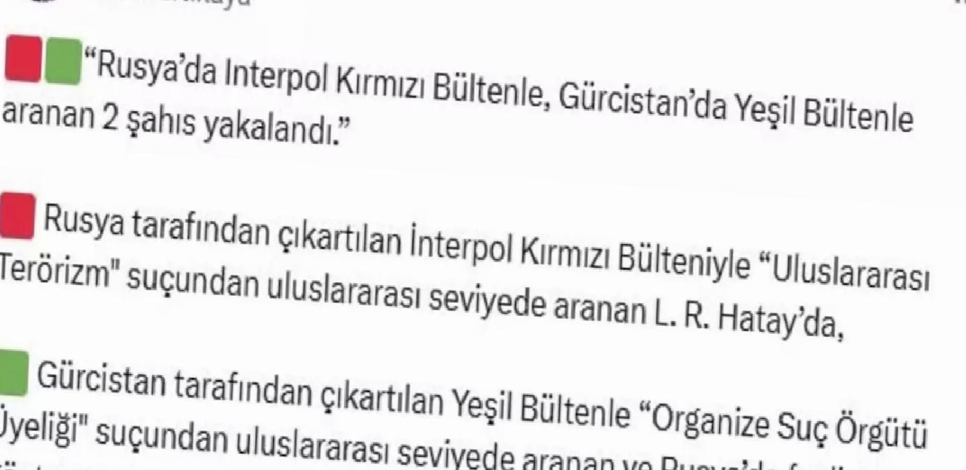 İki Suçlu Operasyonla Yakalandı