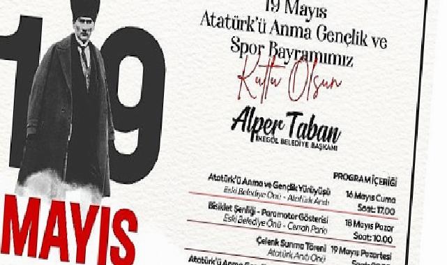 İnegöl Belediyesi’nden 19 Mayıs Programlarına Davet