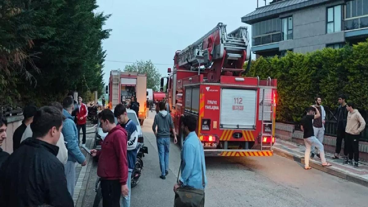 İnegöl’de Öğrenci Yurdunda Yangın