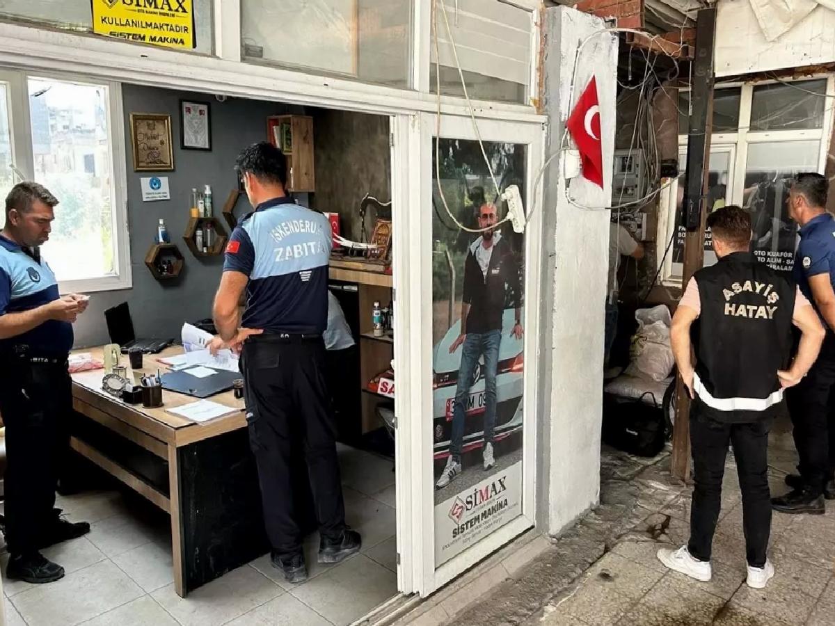 İskenderun’da Oto Yıkama Denetimi