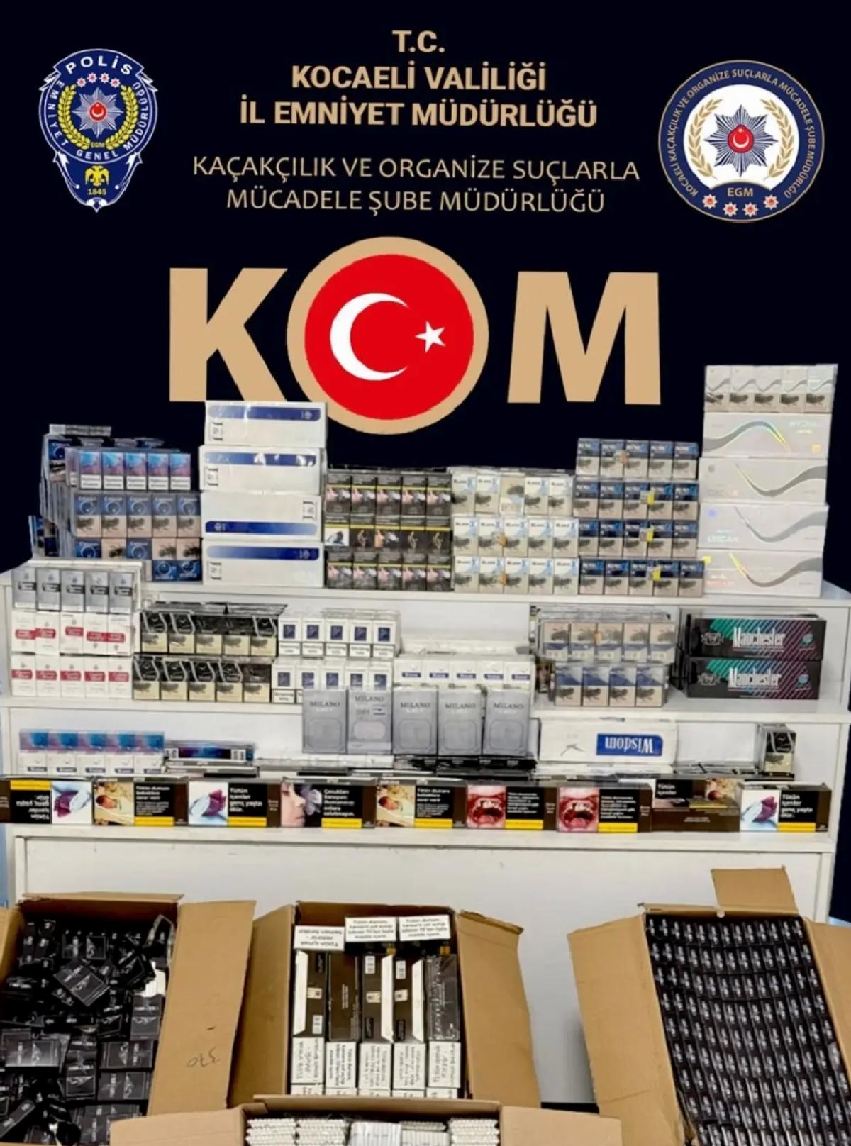 İzmit’te Kaçak Sigara Operasyonu