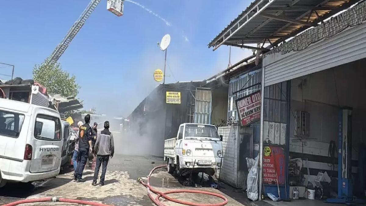 İzmit’te Oto Kilit Tamircisinde Yangın