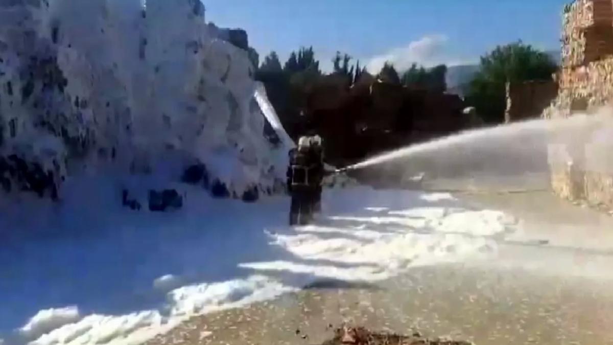 Kahramanmaraş’ta Kağıt Fabrikası Yangını