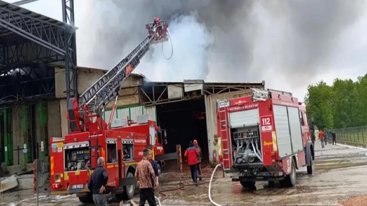 Karasu’daki Fındık Fabrikasında Yangın